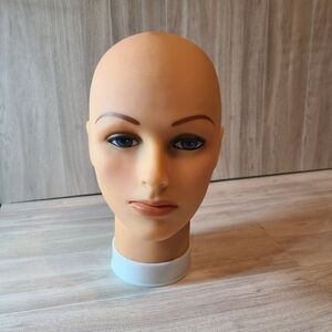 Burmax Makeup Mannequin Head Vinyl Cosmetology Salon Practice Wig Display Female